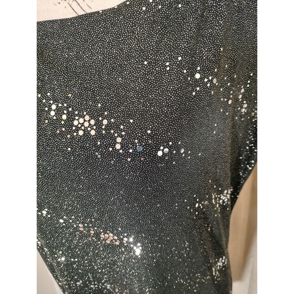 NWOT! Allen B. by Allen Schwartz Black Sequined Glitter Mini Dress. Size XL - Picture 2 of 8